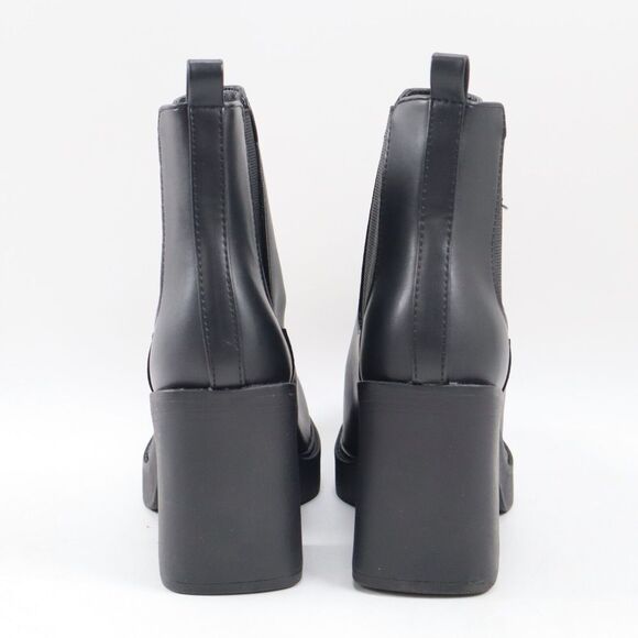 🔥NEW Mia Dru Faux Leather Platform Chelsea Ankle Booties, Black 8US MSRP$80🔥 - Picture 9 of 10